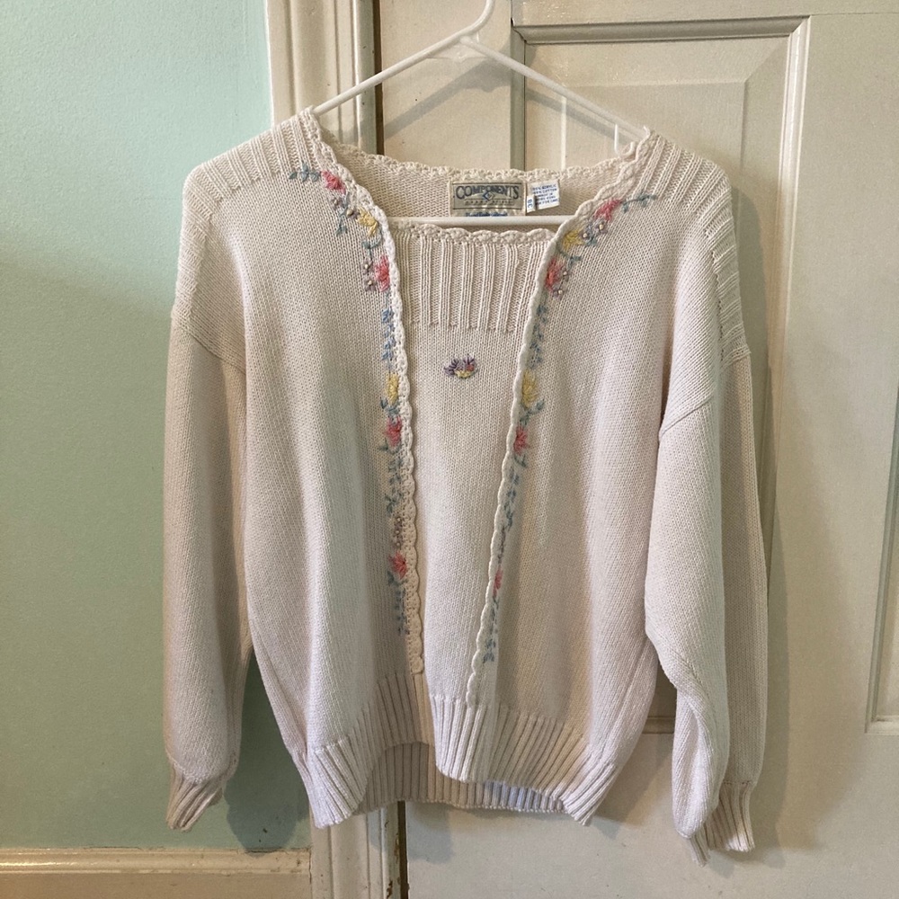 VINTAGE COMPONENTS BY SUSAN BRISTOL 1987 SWEATER